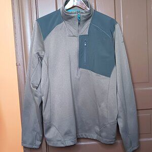 The North Face Blaze 1/2 Zip Heather Brown Gray Pullover Men's size L Jacket